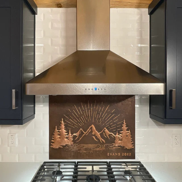 Brown Mountain Sunrise Copper Backsplash