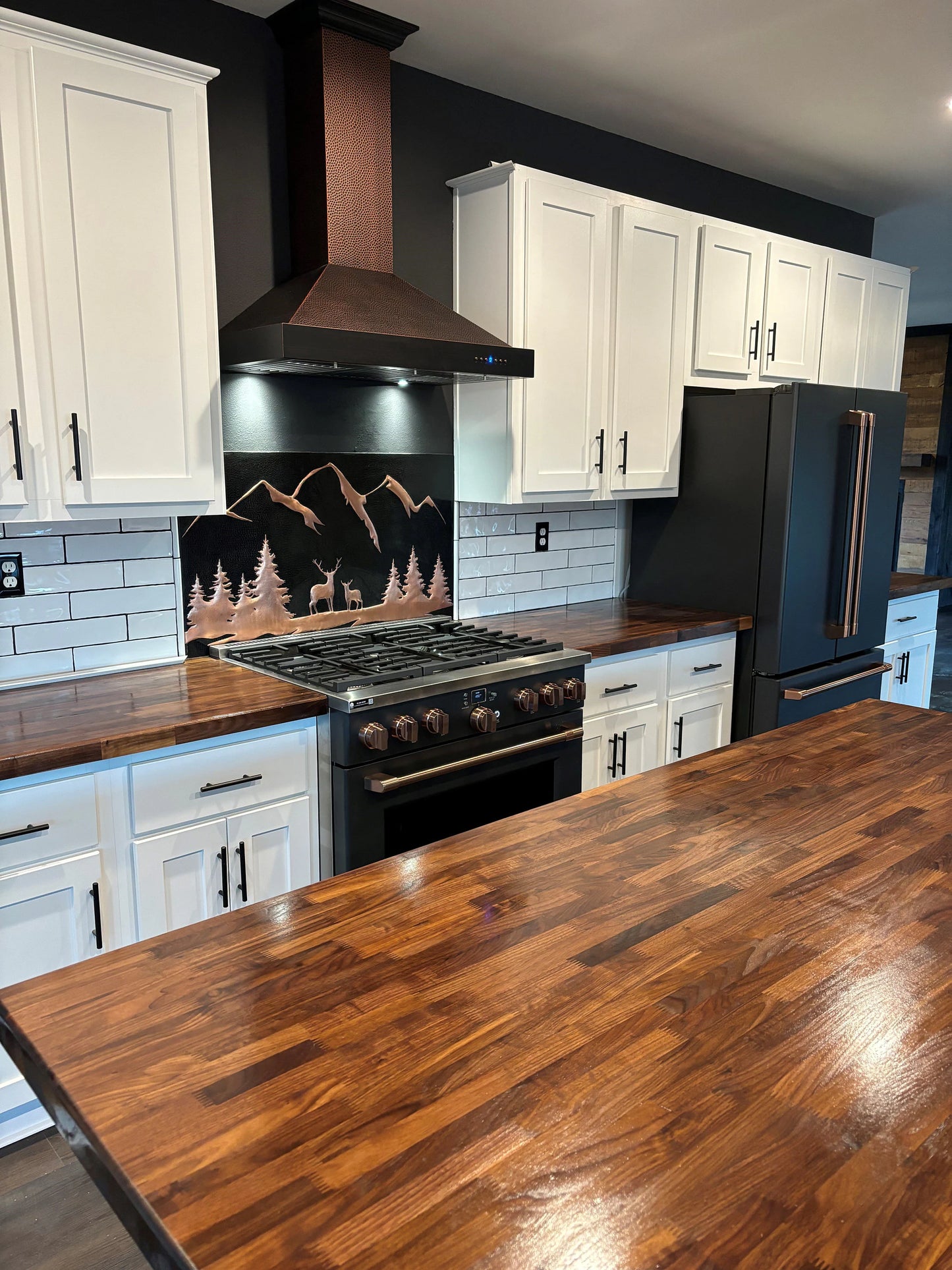 Black Deer Copper Backsplash