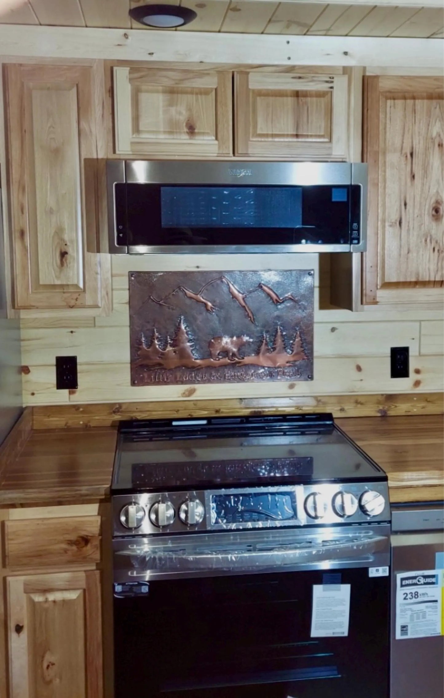 Brown Bear Copper Backsplash
