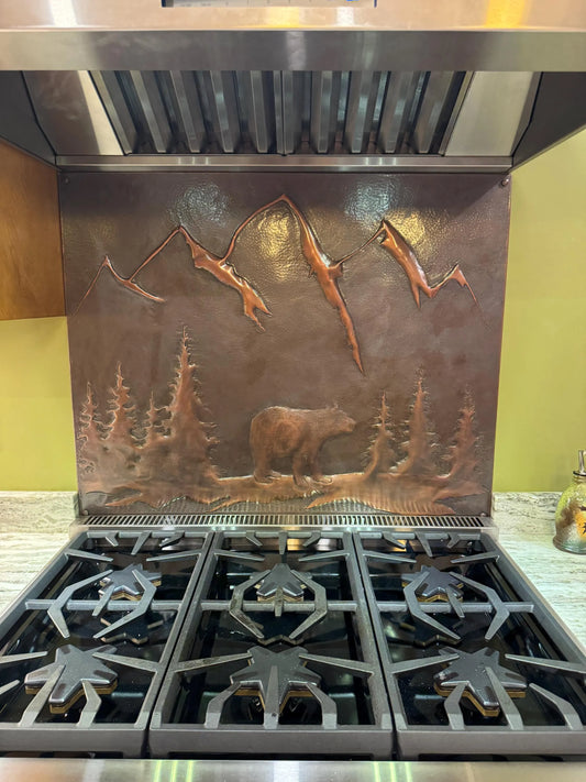 Brown Bear Copper Backsplash - Natuross