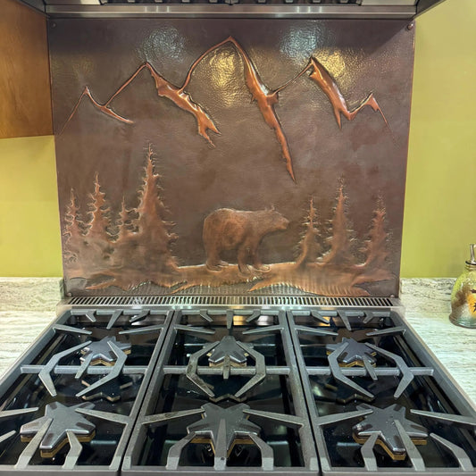 Brown Bear Copper Backsplash - Natuross