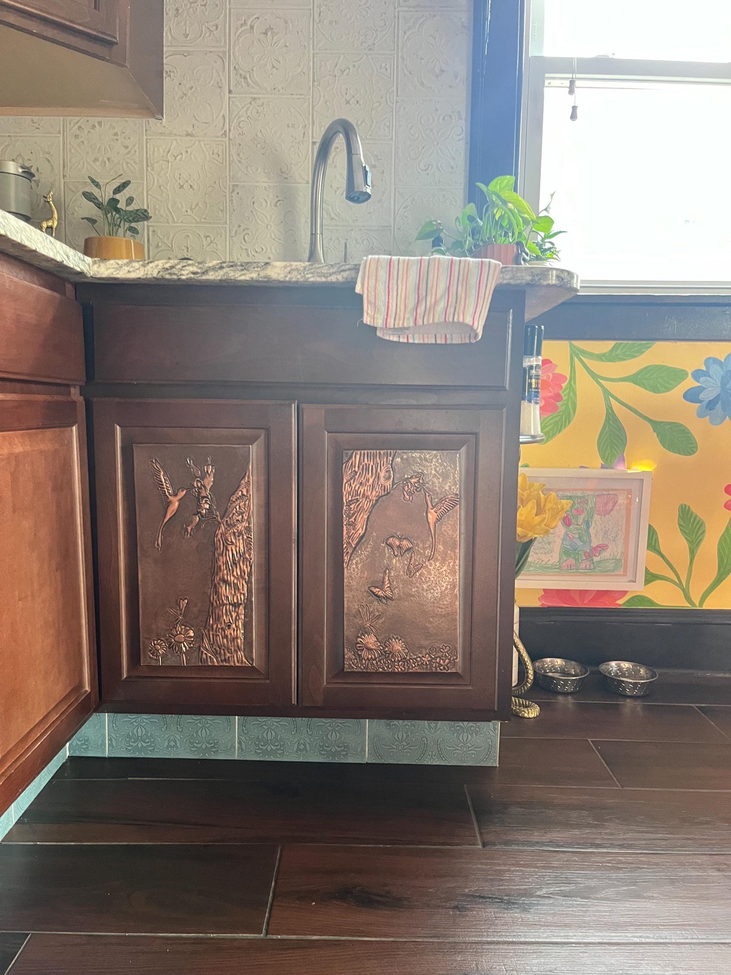 Copper Cabinet Door Inserts — Handmade Panels for Kitchens & Furniture - Natuross