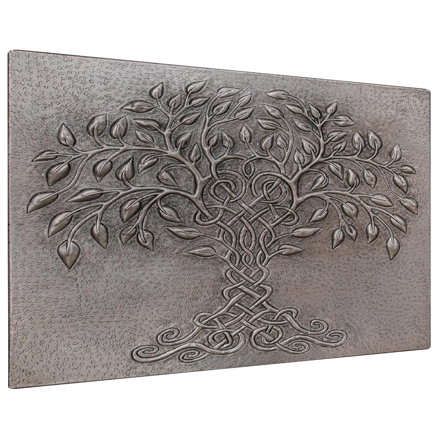 Tree of Life Copper Backsplash in Silver Finish