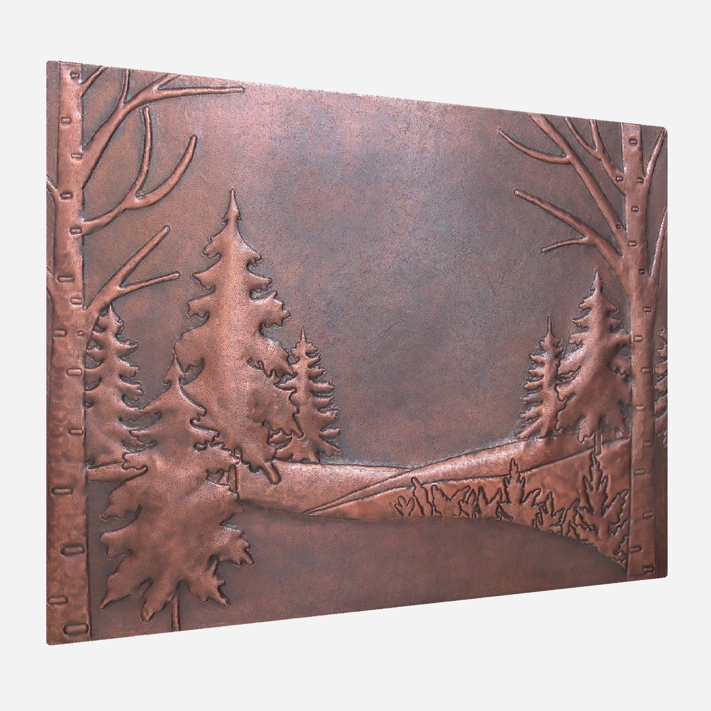 Enchanted Forest Scene Copper Kitchen Backsplash - Natuross