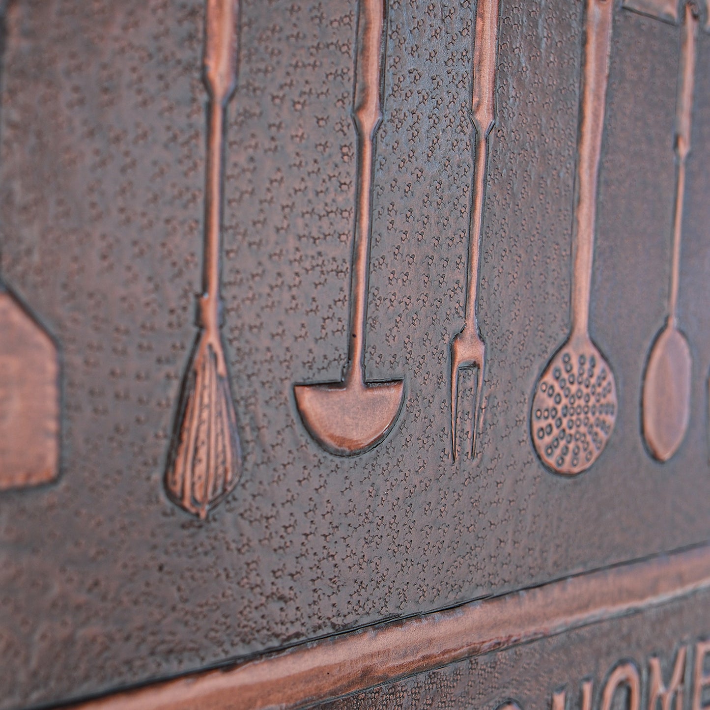Cozy Home Kitchen Backsplash Tile - Copper Happiness is Homemade - Brown Patina - Natuross