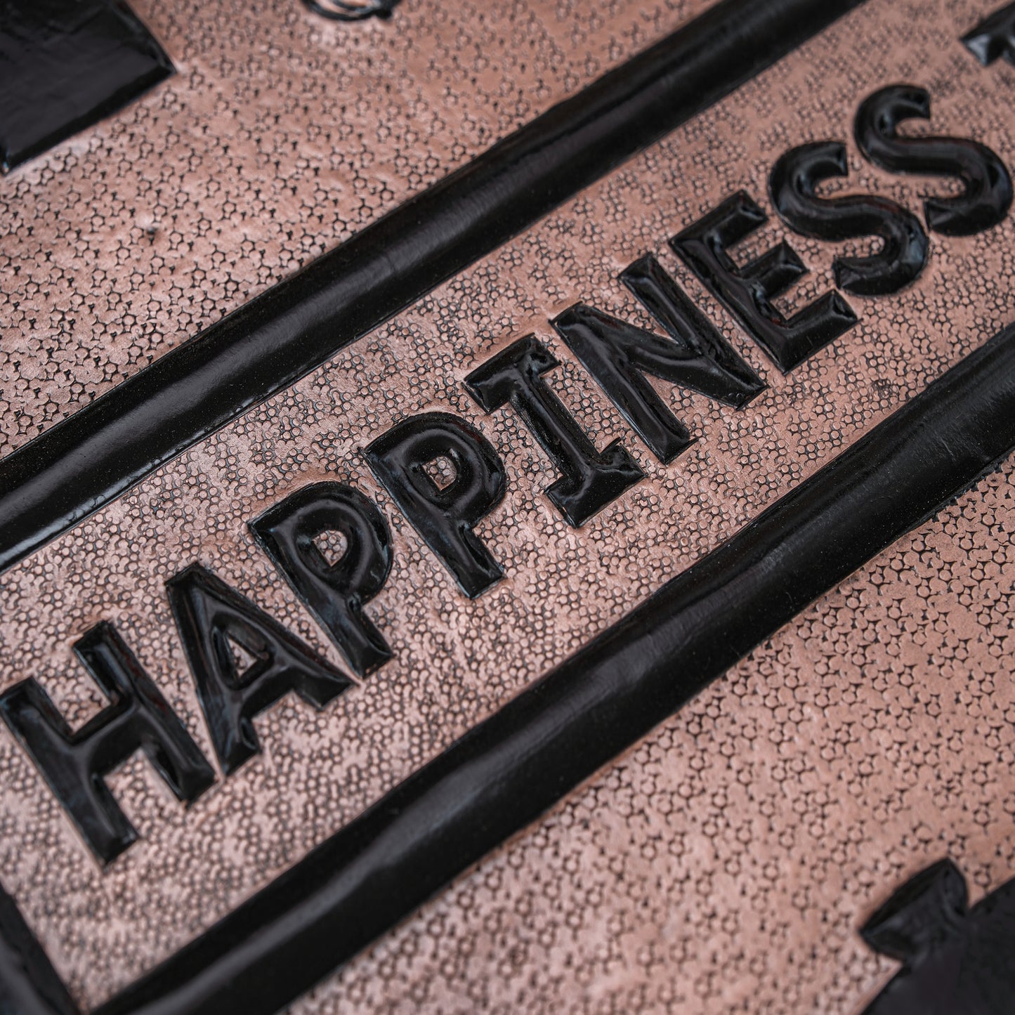 Cozy Home Kitchen Backsplash Tile - Copper Happiness is Homemade - Copper & Black - Natuross