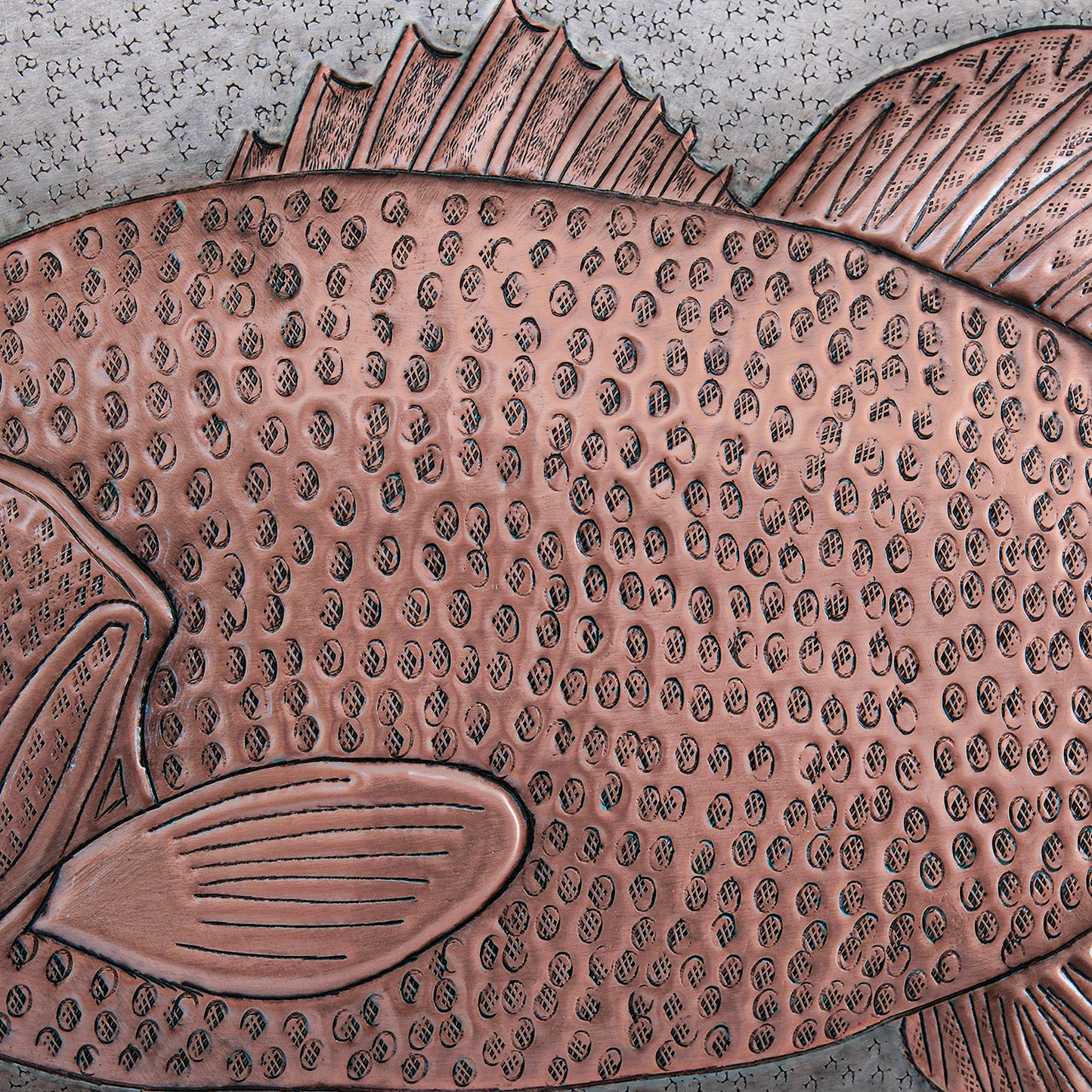 Largemouth Bass Fish Copper Kitchen Backsplash - Natuross