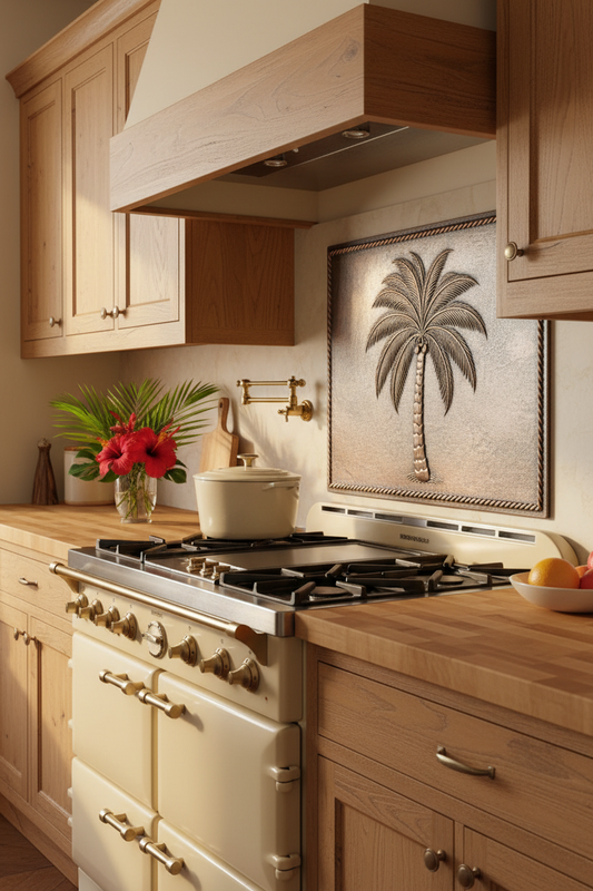 Palm Tree - island paradise kitchen