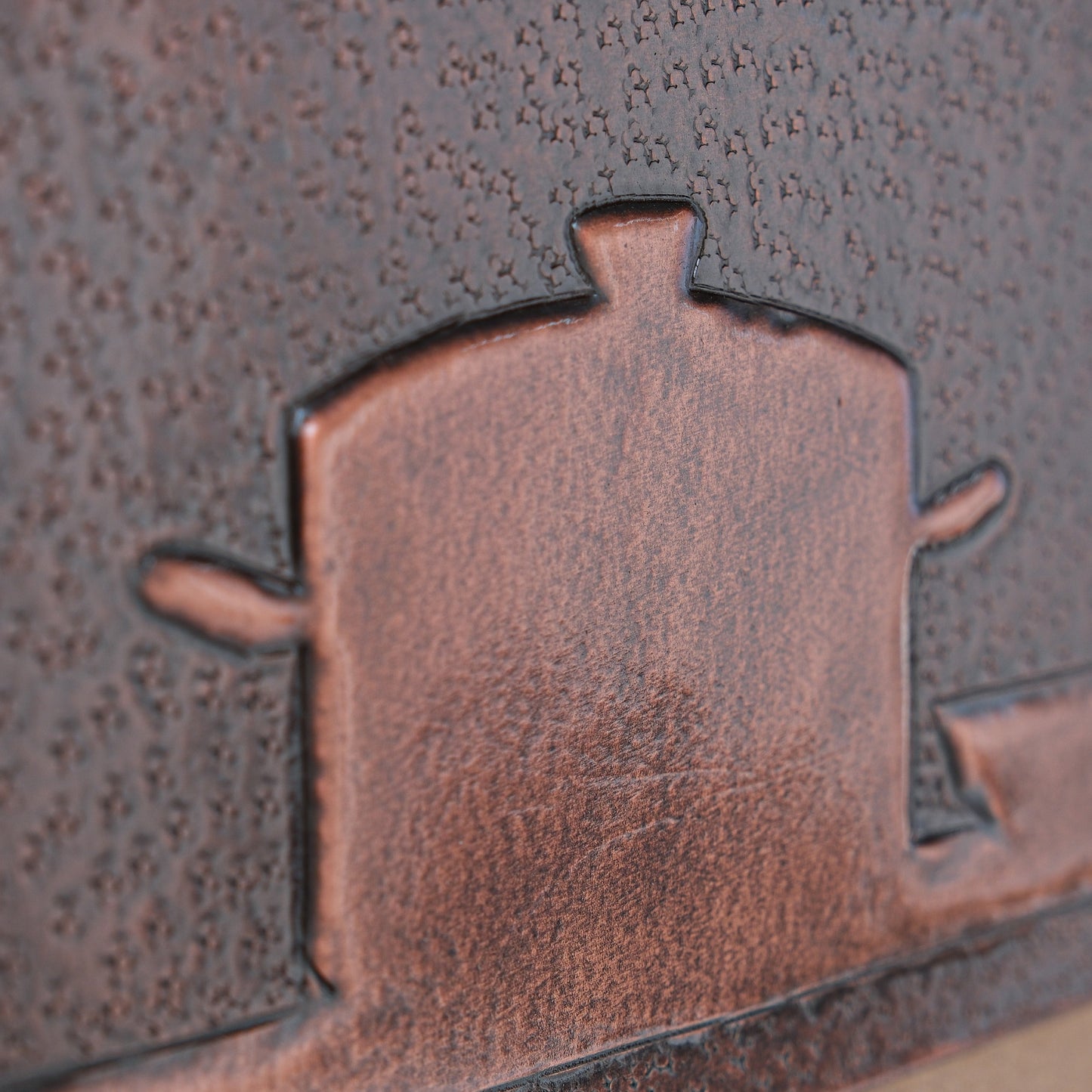 Cozy Home Kitchen Backsplash Tile - Copper Happiness is Homemade - Brown Patina - Natuross