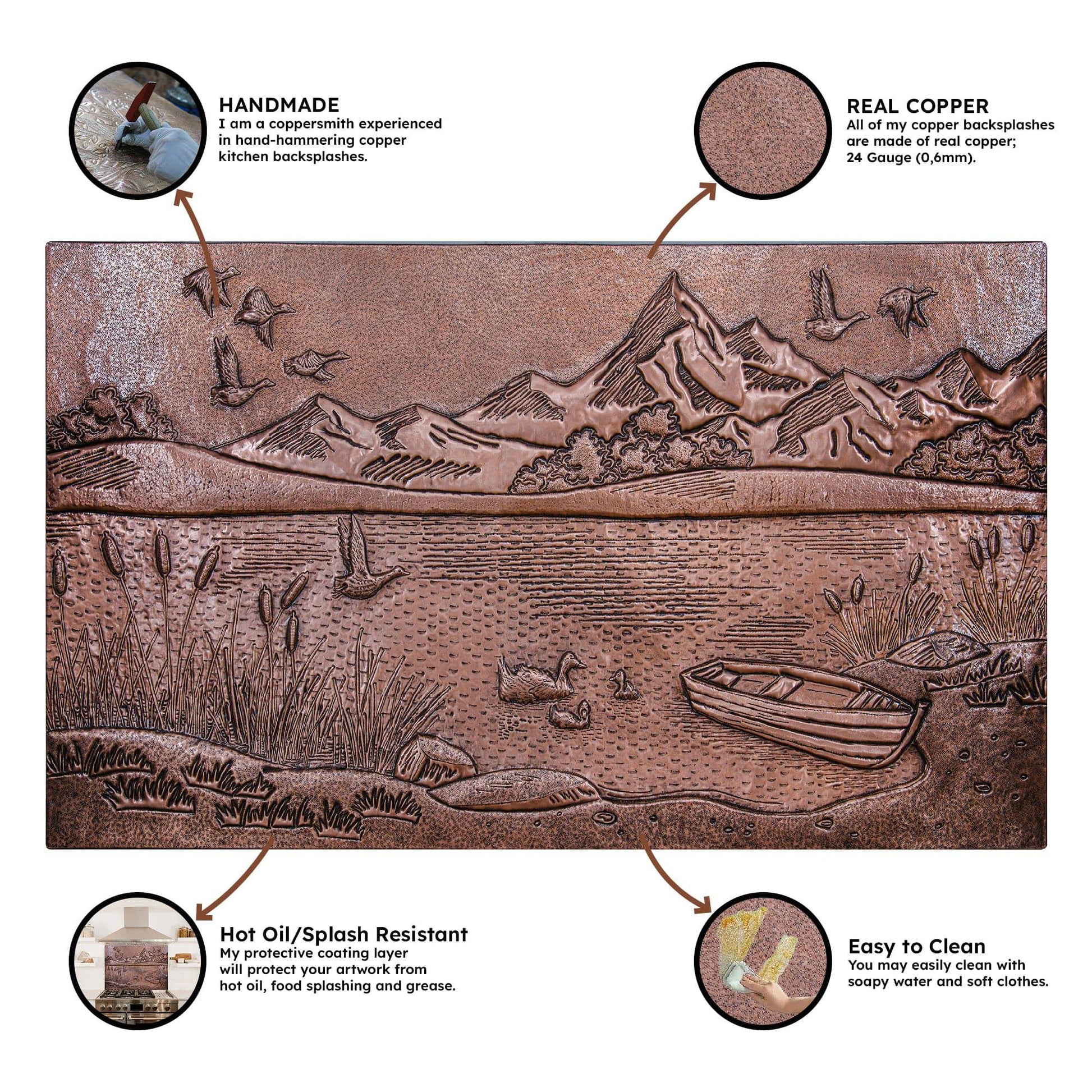 Lake House Kitchen Backsplash Tile