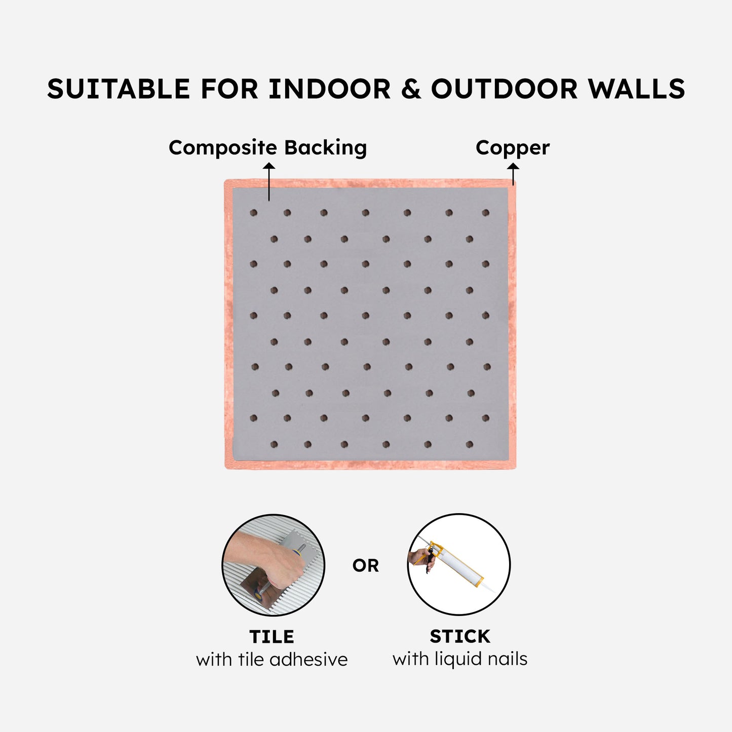 4x8 Copper Backsplash Tile | Handmade Kitchen Tiles - Natuross