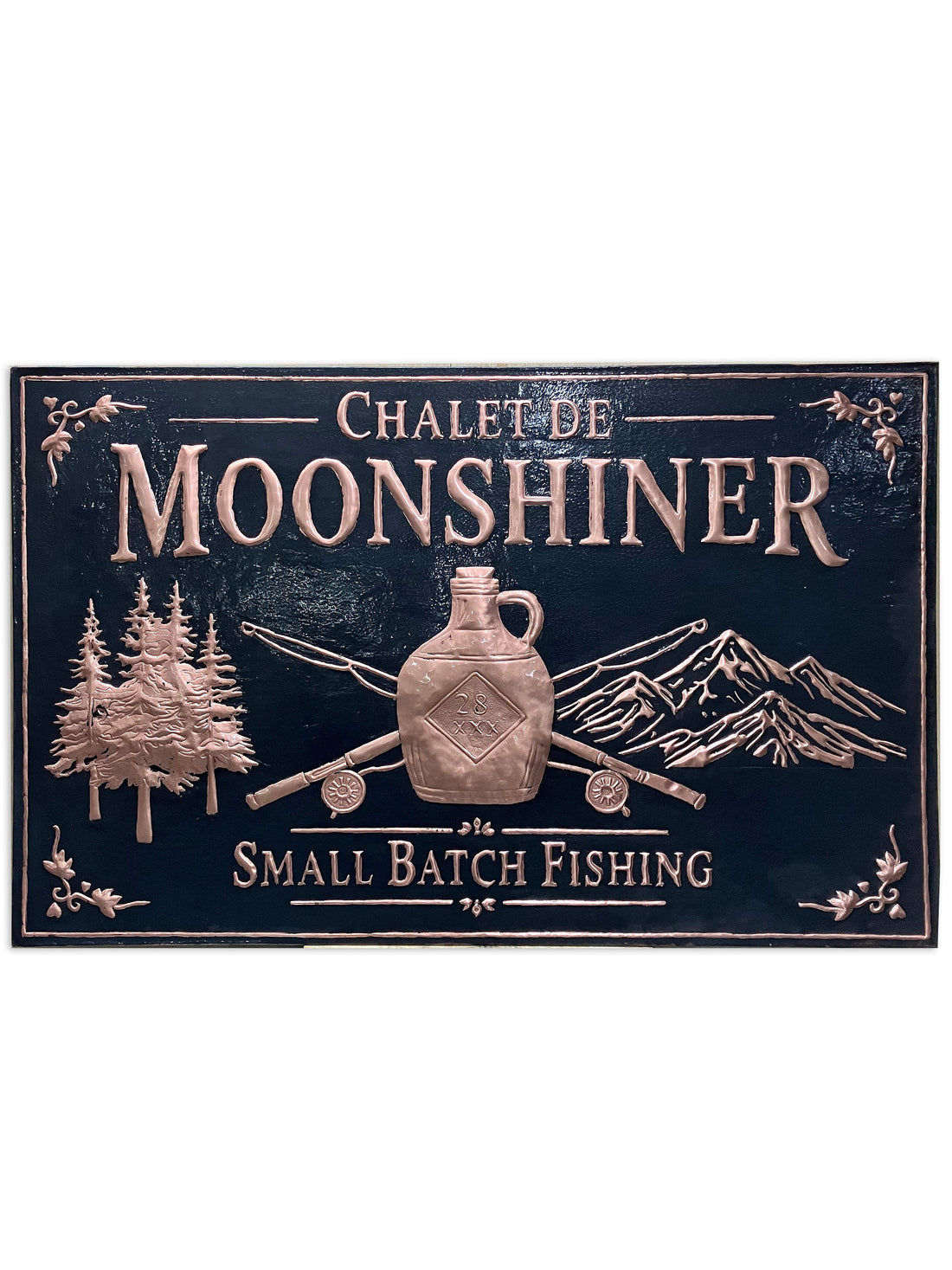 Copper exterior signs for the home — house number plaques, family name signs, and entrance panels by Natuross