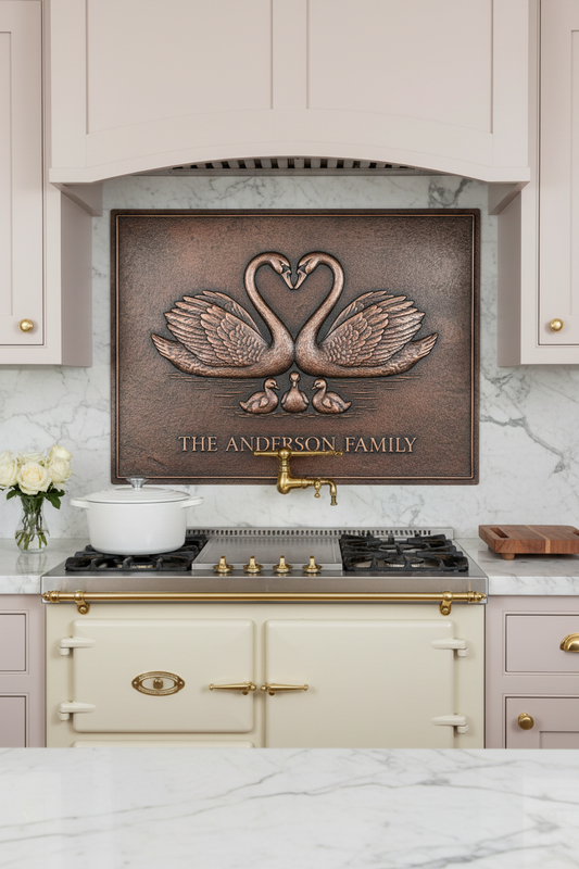 Does a copper backsplash increase home resale value — copper panels in a real kitchen by Natuross