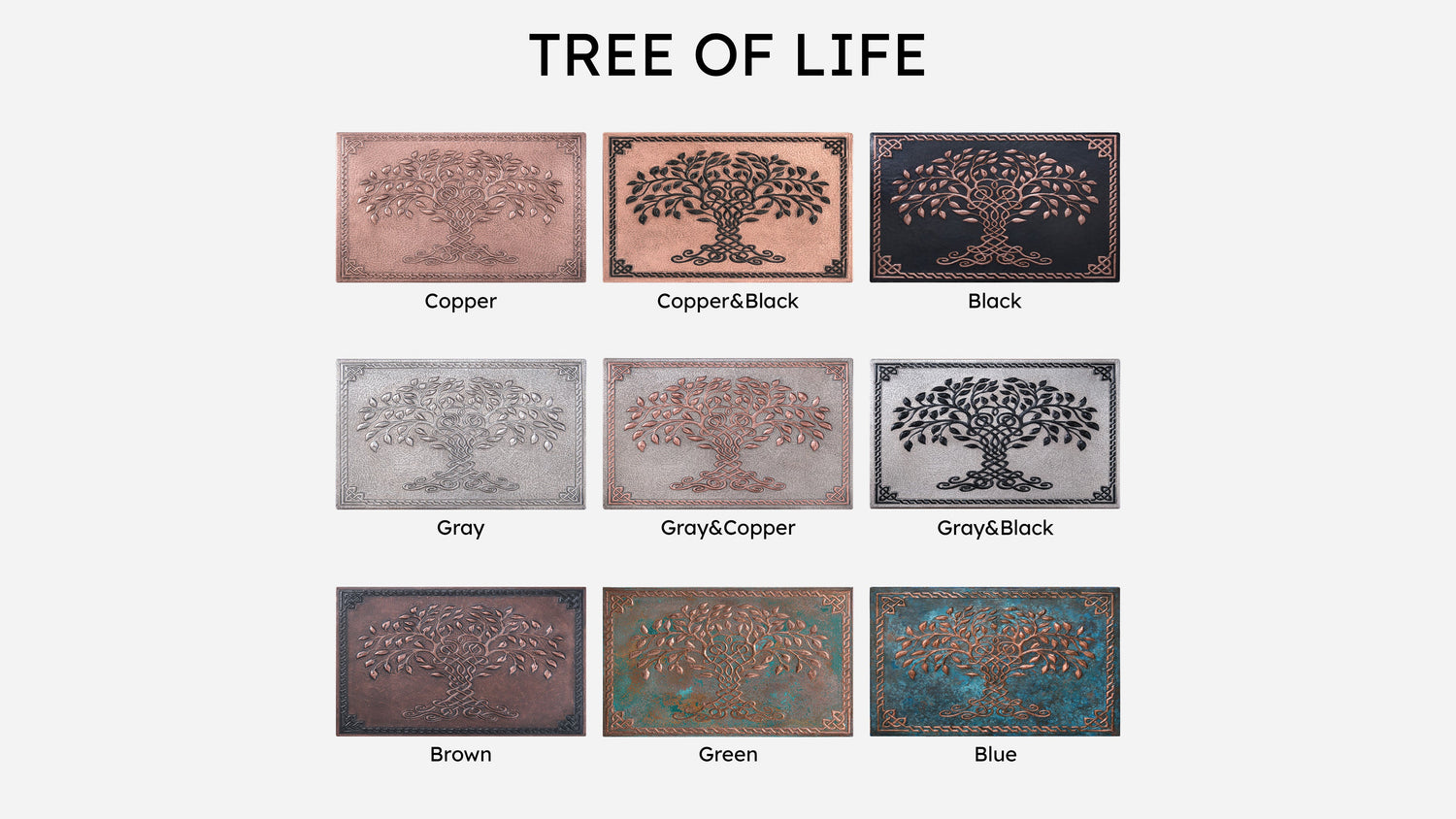 Celtic Tree of Life Copper Backsplash