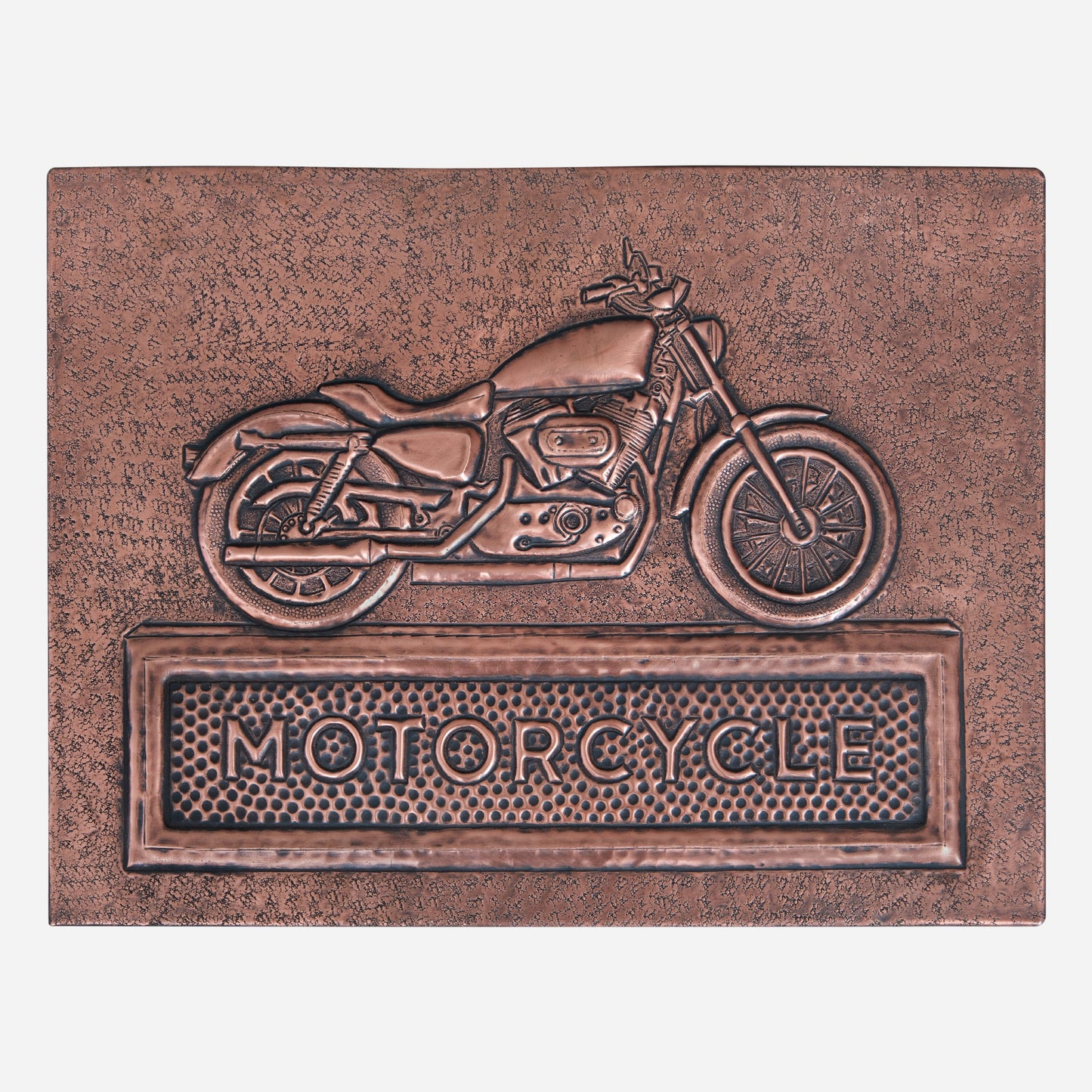 Motorcycle Copper Wall Art 11.8x15.7"