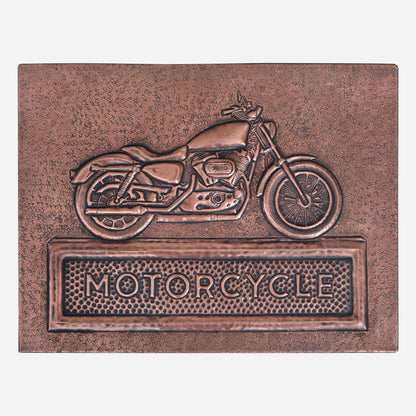 Motorcycle Copper Wall Art 11.8x15.7" - Natuross