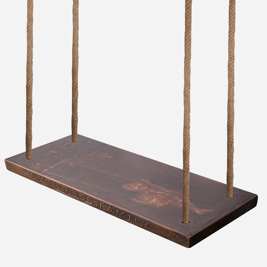 Copper Tree Swing (Swinging Girl, Personalized, Brown Patina)