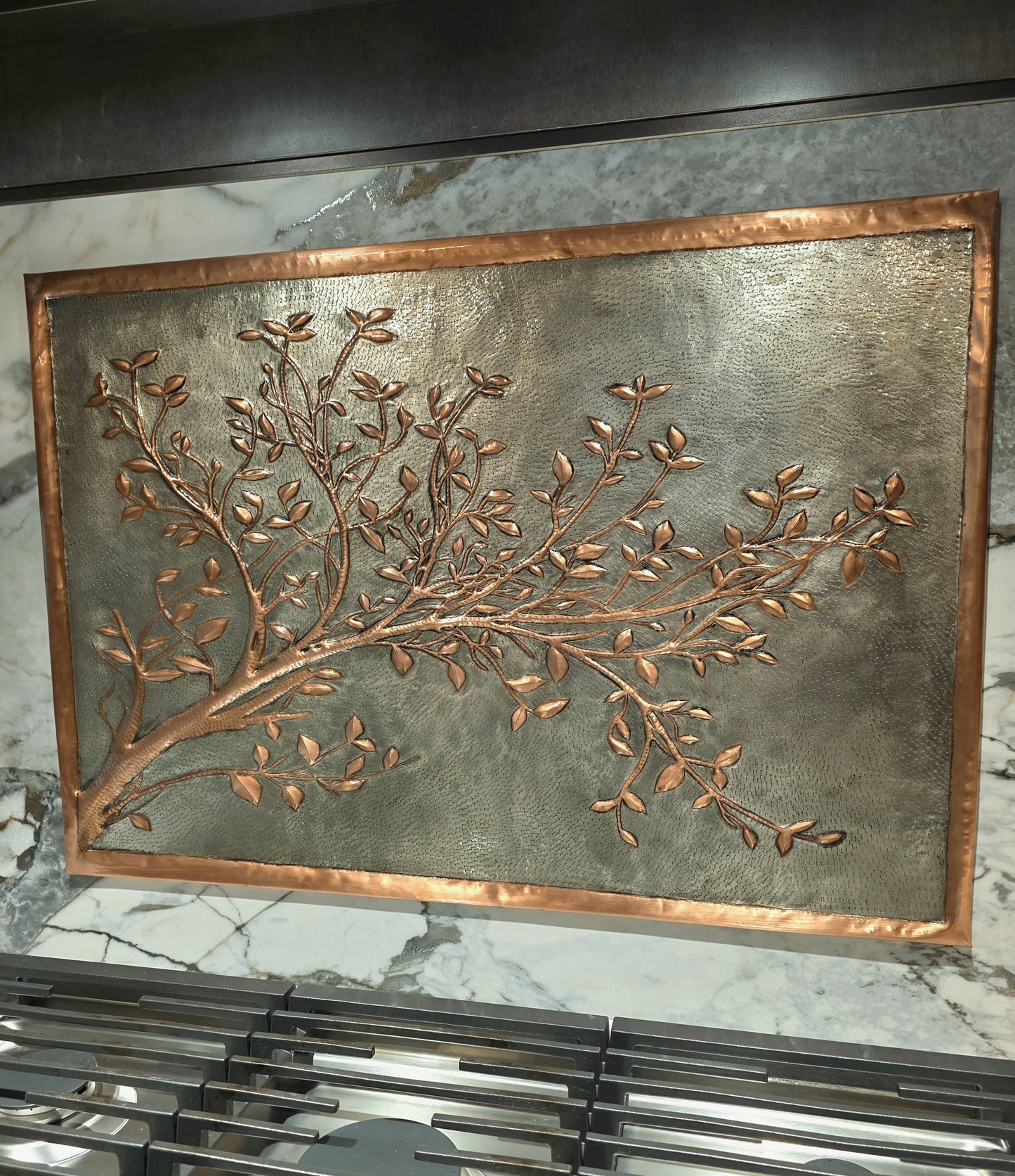 Copper Stove Backsplash