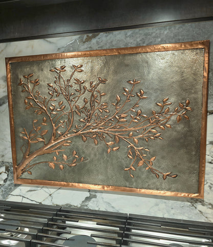 Copper Stove Backsplash