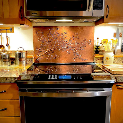 Kitchen Backsplash Tile Tree Branches