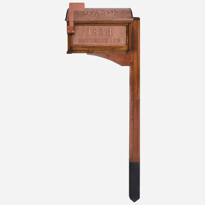 Post Mounted Copper Mailbox