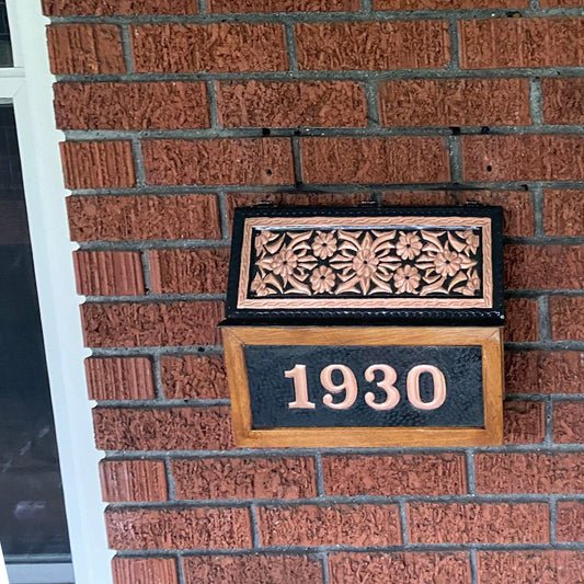 Wall Mounted Copper Letterbox