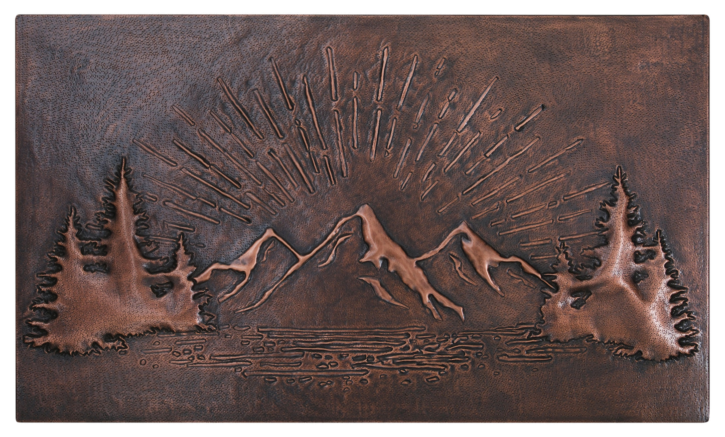 Brown Mountain Sunrise Copper Backsplash