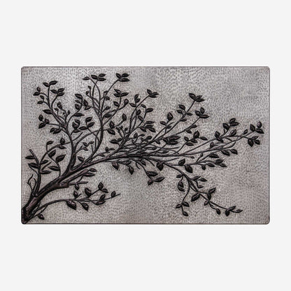 Gray & Black Copper Tree Branches Backsplash | Modern Copper Kitchen Backsplash Panel - Natuross
