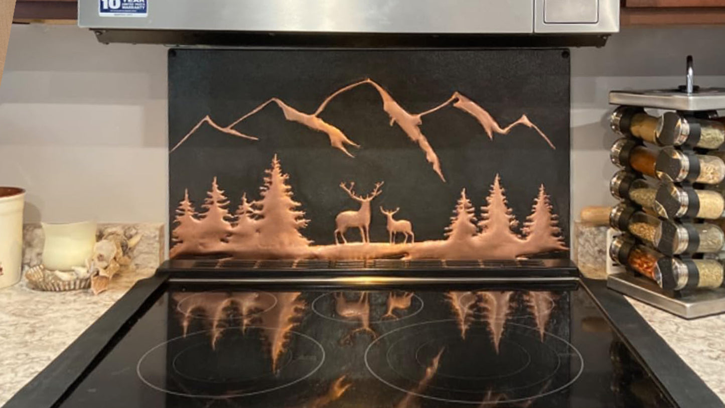 Black Deer Copper Backsplash