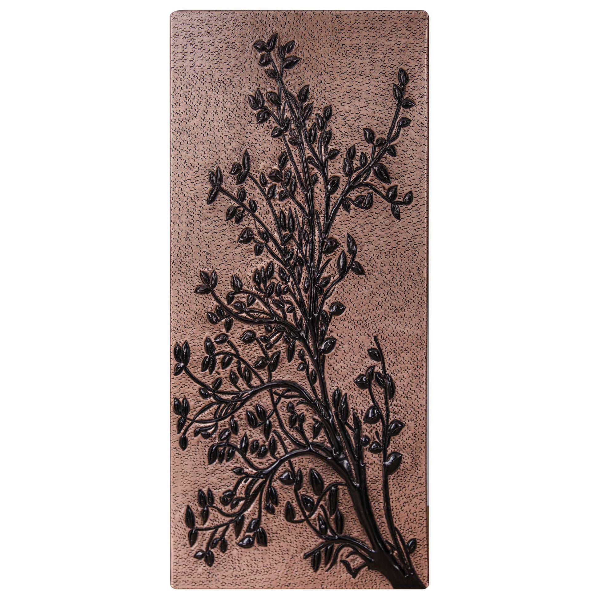 Copper & Black Tree Branches Backsplash | Bold Handmade Copper Kitchen Backsplash Panel - Natuross