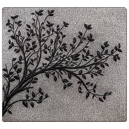 Gray & Black Copper Tree Branches Backsplash | Modern Copper Kitchen Backsplash Panel - Natuross