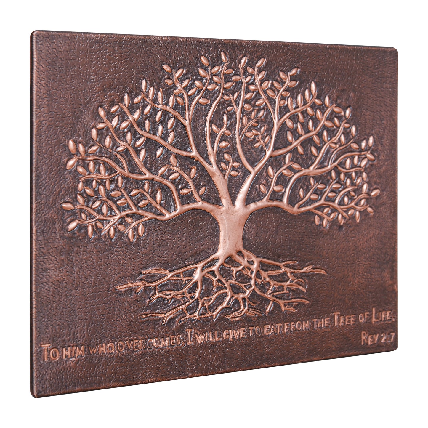 Rustic Brown Tree With Roots Copper Backsplash | Handmade Farmhouse Copper Kitchen Backsplash Panel - Natuross