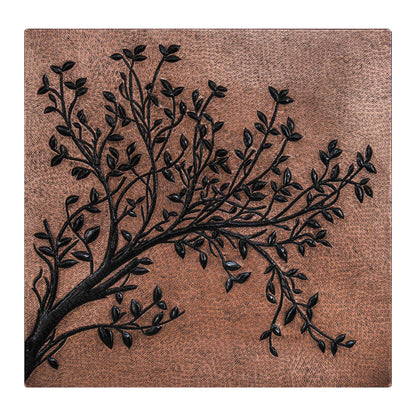 Copper & Black Tree Branches Backsplash | Bold Handmade Copper Kitchen Backsplash Panel - Natuross