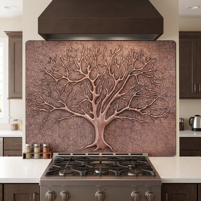 Bare Tree Copper Kitchen Backsplash