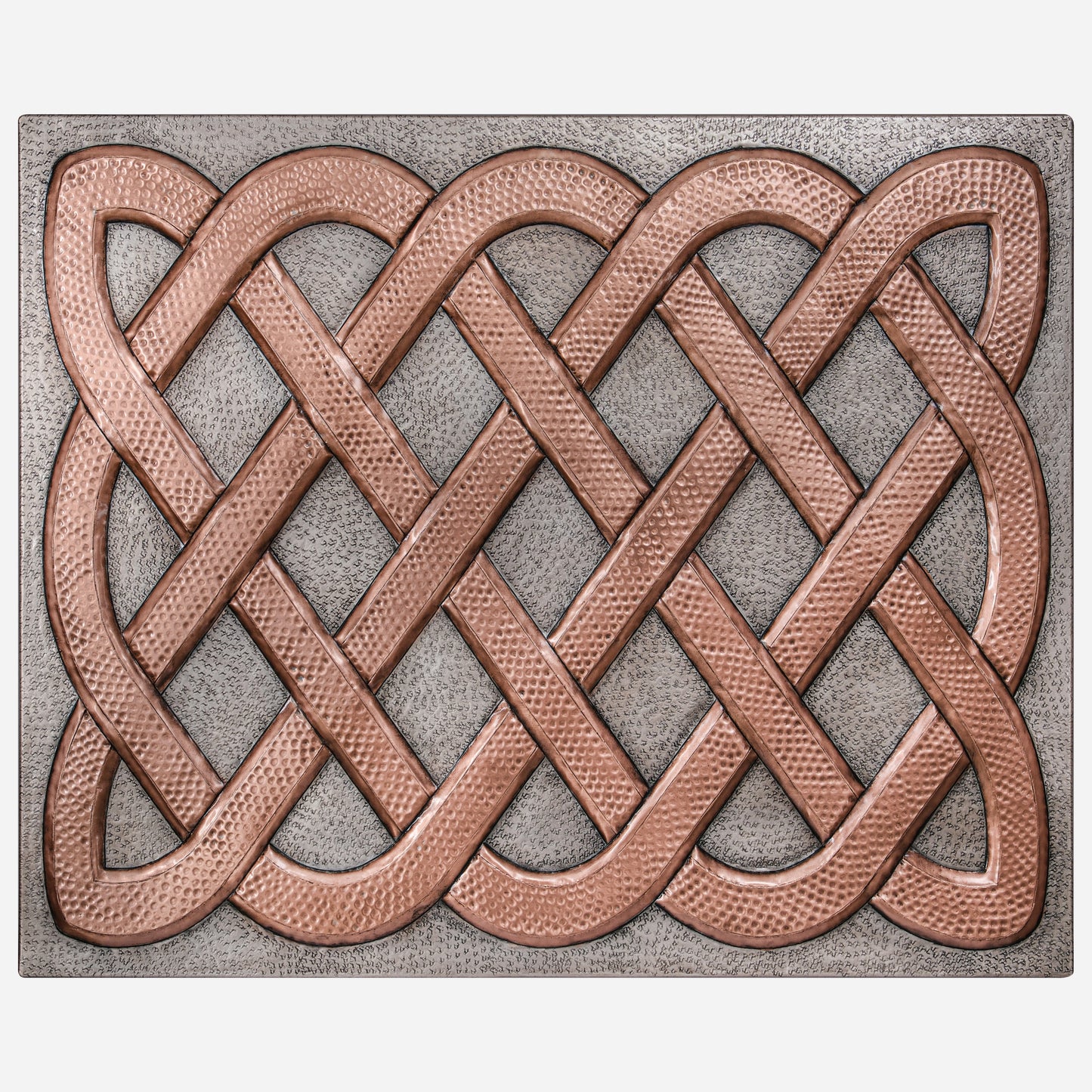 Copper Backsplash Panel (Celtic Sailors Knot, Silver&Copper Color)