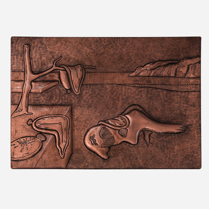 Copper "The Persistence of Memory" Reproduction Wall Art 11.7"x15.7" - Natuross