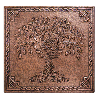 Copper Tree of Life Backsplash | Handmade Copper Kitchen Wall Art