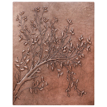 Copper Tree Branches Backsplash | Handmade Rustic Copper Kitchen Wall Art - Natuross