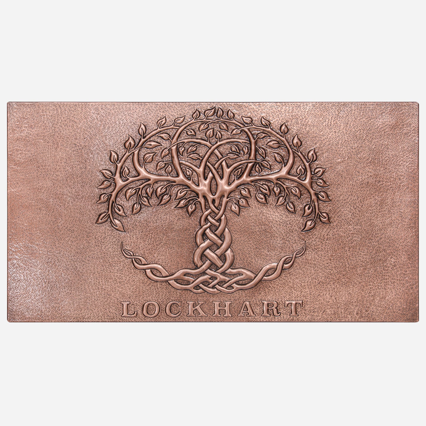 Copper Celtic Tree of Life Family Name Sign - Natuross