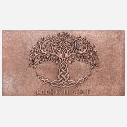 Copper Celtic Tree of Life Family Name Sign - Natuross