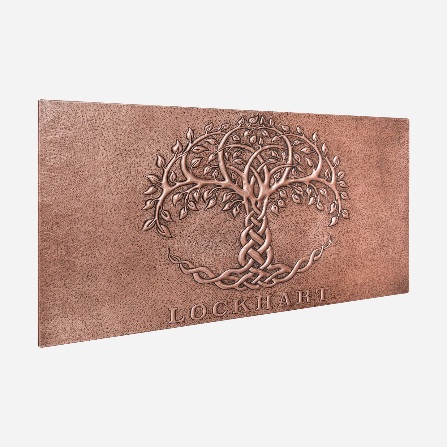 Copper Celtic Tree of Life Family Name Sign - Natuross