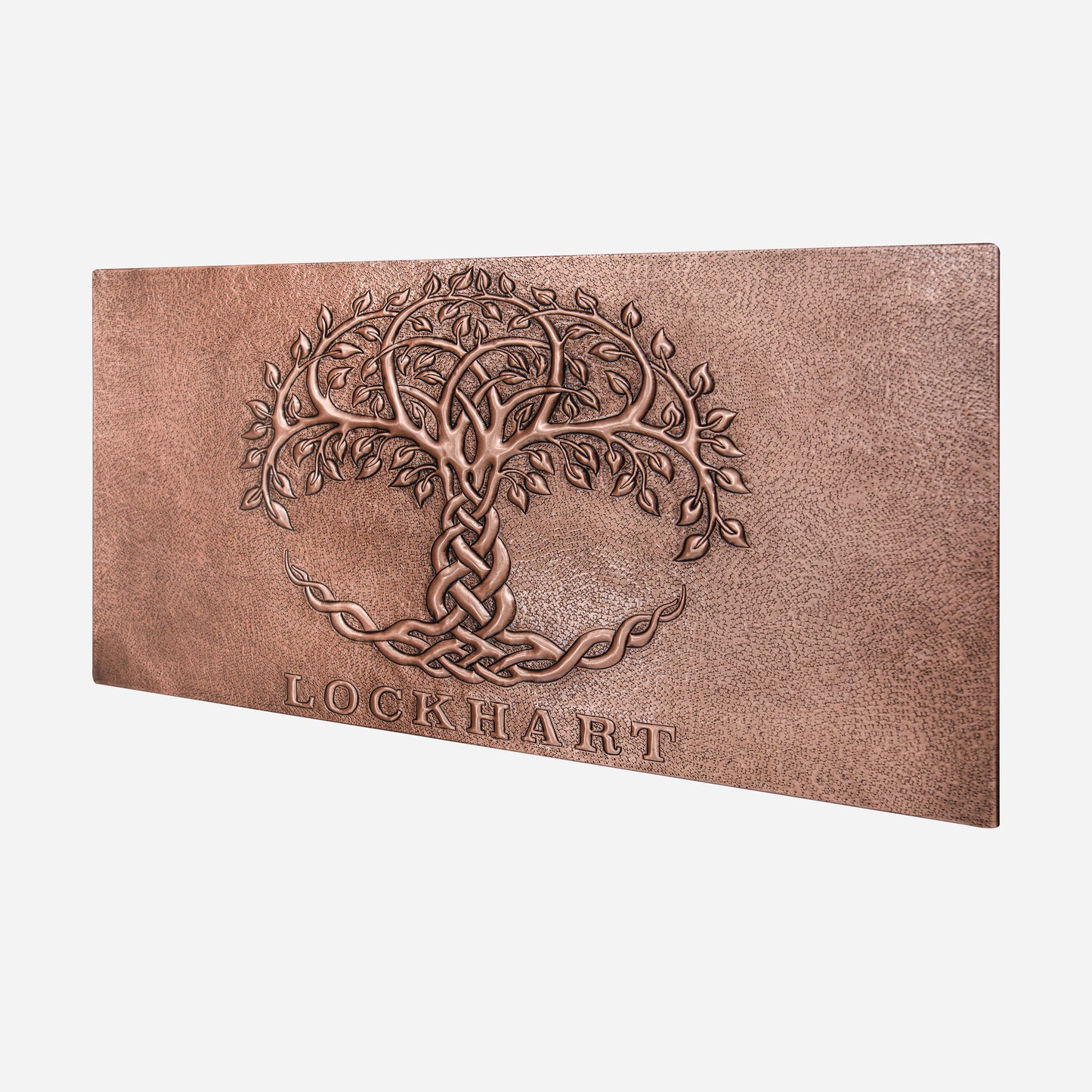 Copper Celtic Tree of Life Family Name Sign - Natuross