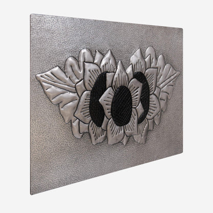 Copper Kitchen Backsplash (Sunflowers, Silver&Black Color)