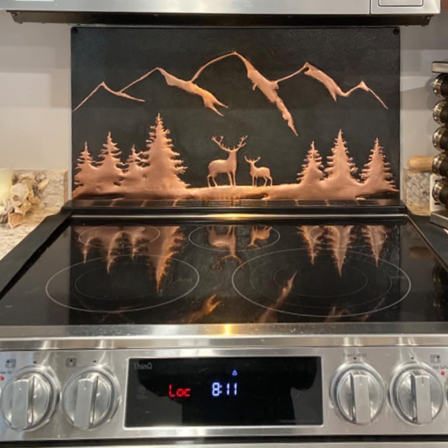 Black Deer Copper Backsplash