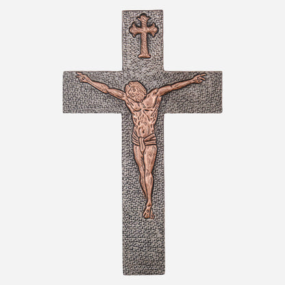 Copper Cross Wall Sculpture