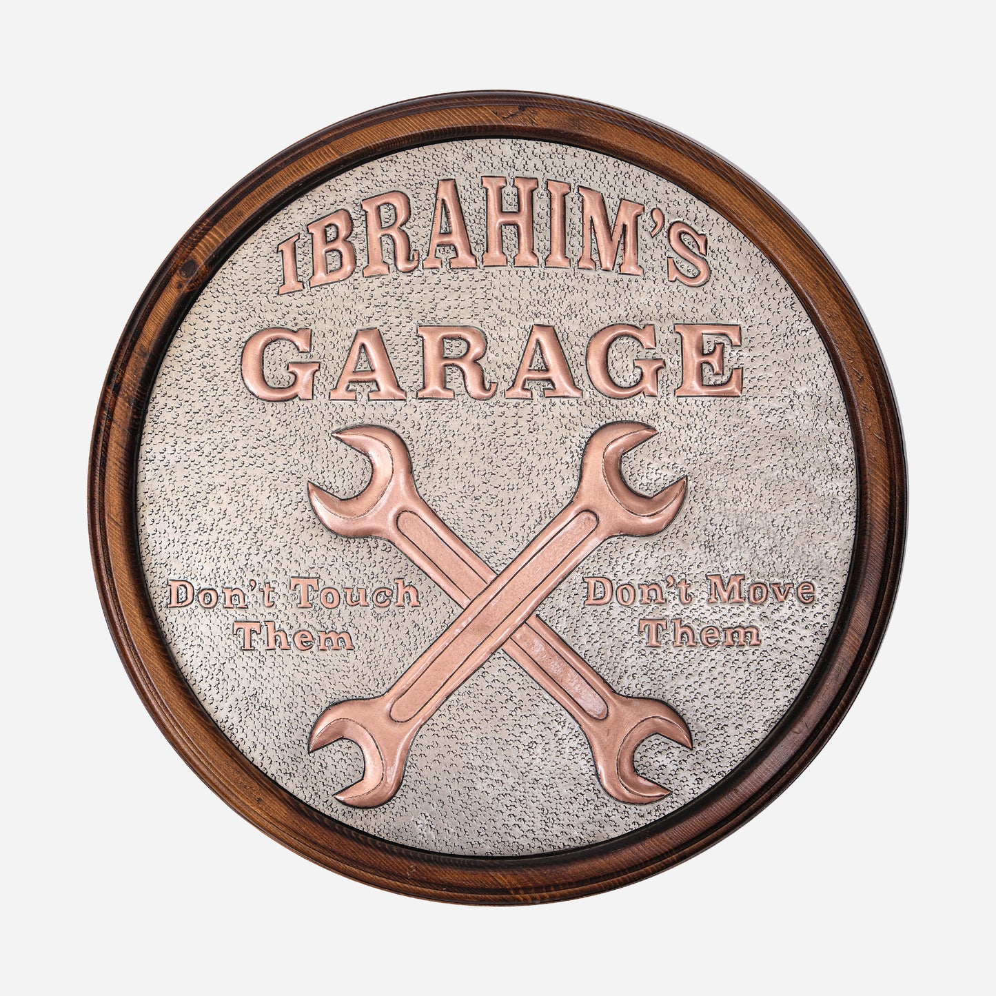 Custom Copper Garage Sign