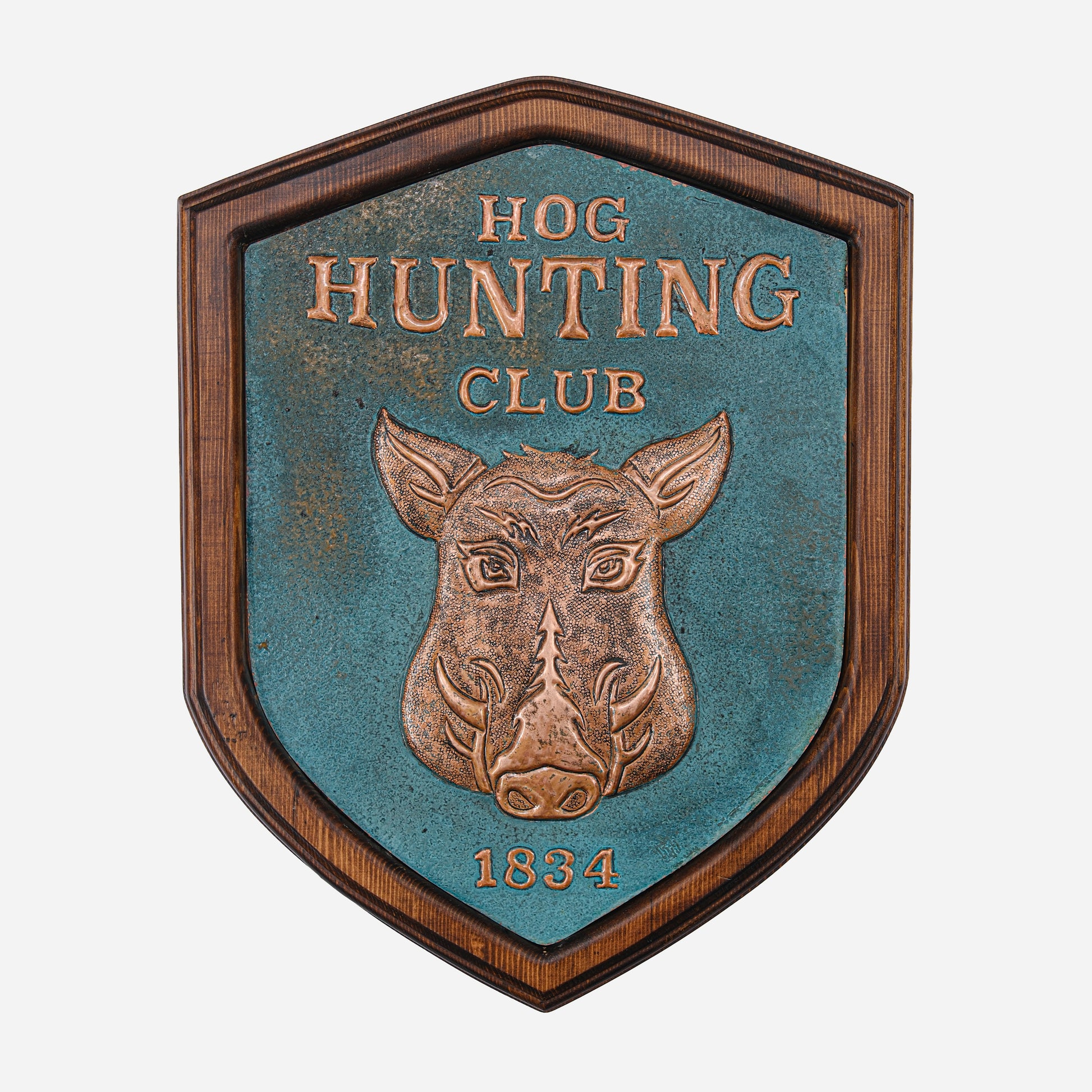 Hunting Club Copper Sign