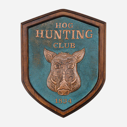 Hunting Club Copper Sign