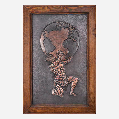 Framed Copper Artwork (Atlas)