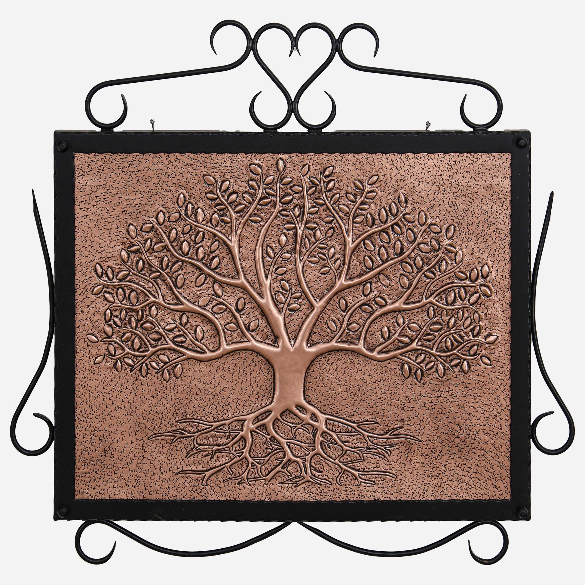 Framed Copper Artwork (Tree with Roots)